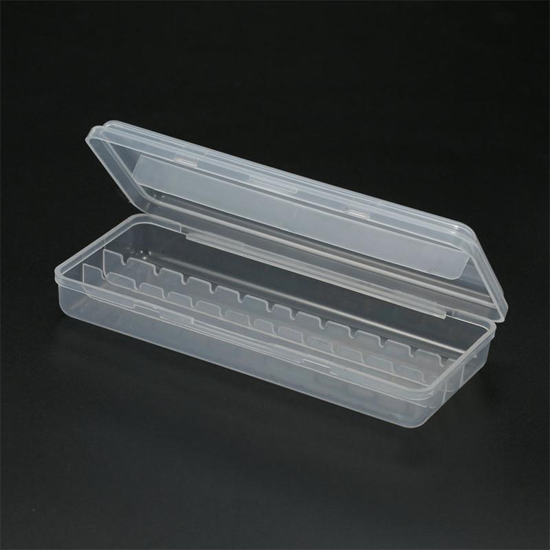 12 Löcher Nagelfräser Aufbewahrungsbox Nagel Schleifkopf Halter Ständer Display Reiniger Staubdicht Fräser Maniküre Organizer Box