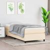 Maison Exclusive - Bettlattenrost mit Matratze Creme 80x200 cm Stoff