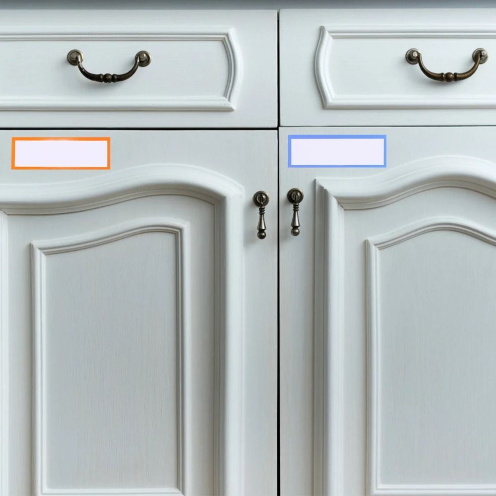 27pcs Nine Colors Magnetic Label Whiteboard Durable Refrigerator Message Whiteboard  School