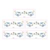 5Pcs Soccer Face Stickers for World Mug, Football Fan Temporary Tattoos, Waterproof Cheering Body Art Decals for Game Day