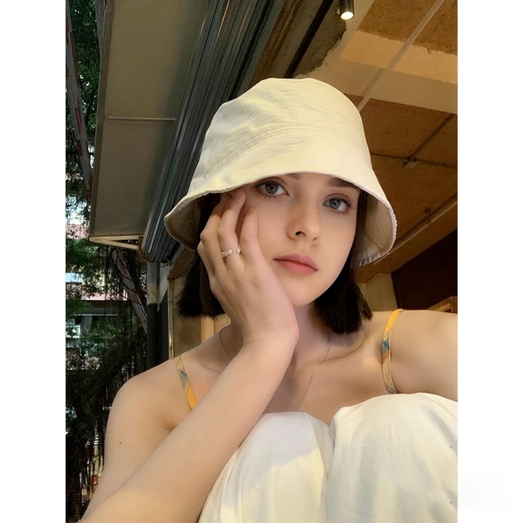 Women's Transport Water Pail Cap Overseas Military Shielding Cap, Matching Daily Use Sea Travel Overseas Travel Holiday Purchase