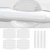 Car Door Handle Bowl Scratch Protective Invisible Transparent Stickers Silicon Rearview Mirror Anti-collision Protection Strip