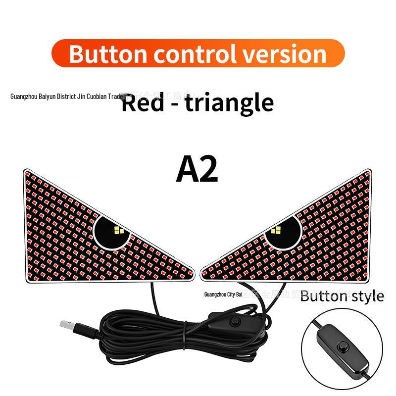 Cross-Border LED Rear Windshield Expression Light with Remote Control