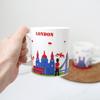 City Cafe Mug London 4-piece Set, Individual Box Gift, Vintage Feel