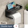 Toilet Paper Holder Plastic Storage Rack Wall Mounted Bathroom Kitchen Towel Placement Toilet Paper Roll Box Phone Storage Rack