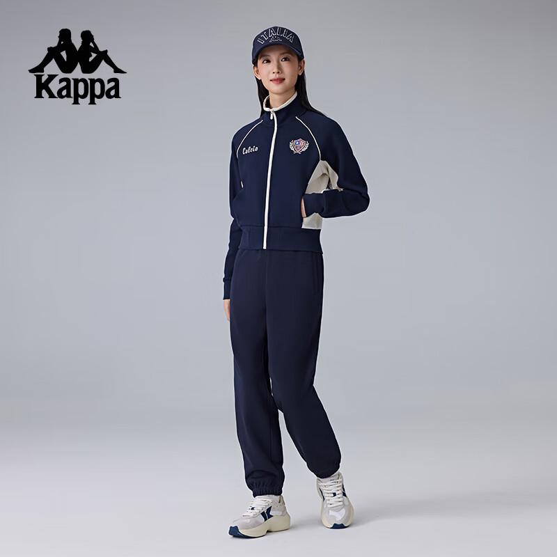 Kappa Women's Color-block Retro Knitted Track Jacket