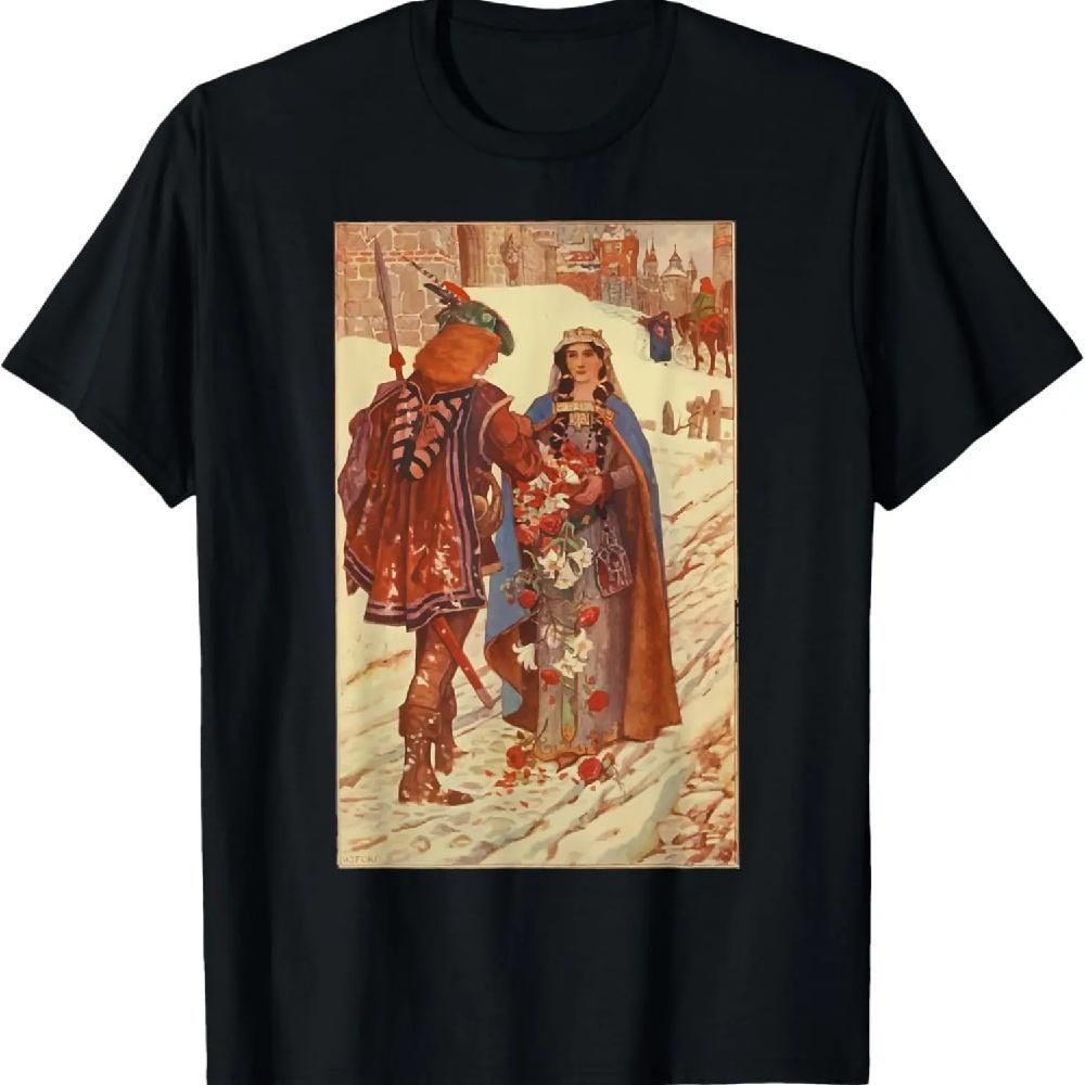 

Святая Елизавета Венгерская Чудо роз Католическая святая Футболка XXXXXL чёрный