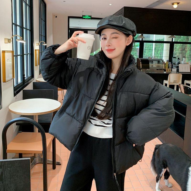 New Cotton-padded Jacket Female Korean Version of Short Short Short Cotton-padded Coat Padded Cotton-padded Jacket Bread Winter Coat.