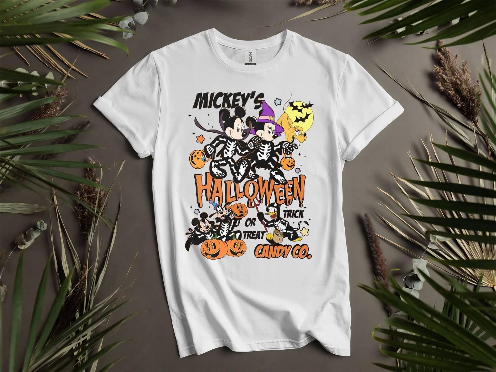 Disney Mickey’s Halloween Trick T-shirt T shirt Men Women Unisex Tshirt K242 S