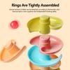 Baby Puzzle Track Turn Around  Track Rolling Ball Mental Sliding Ball Tower Education Assembling Toy Gift Stacking Toy for Kids