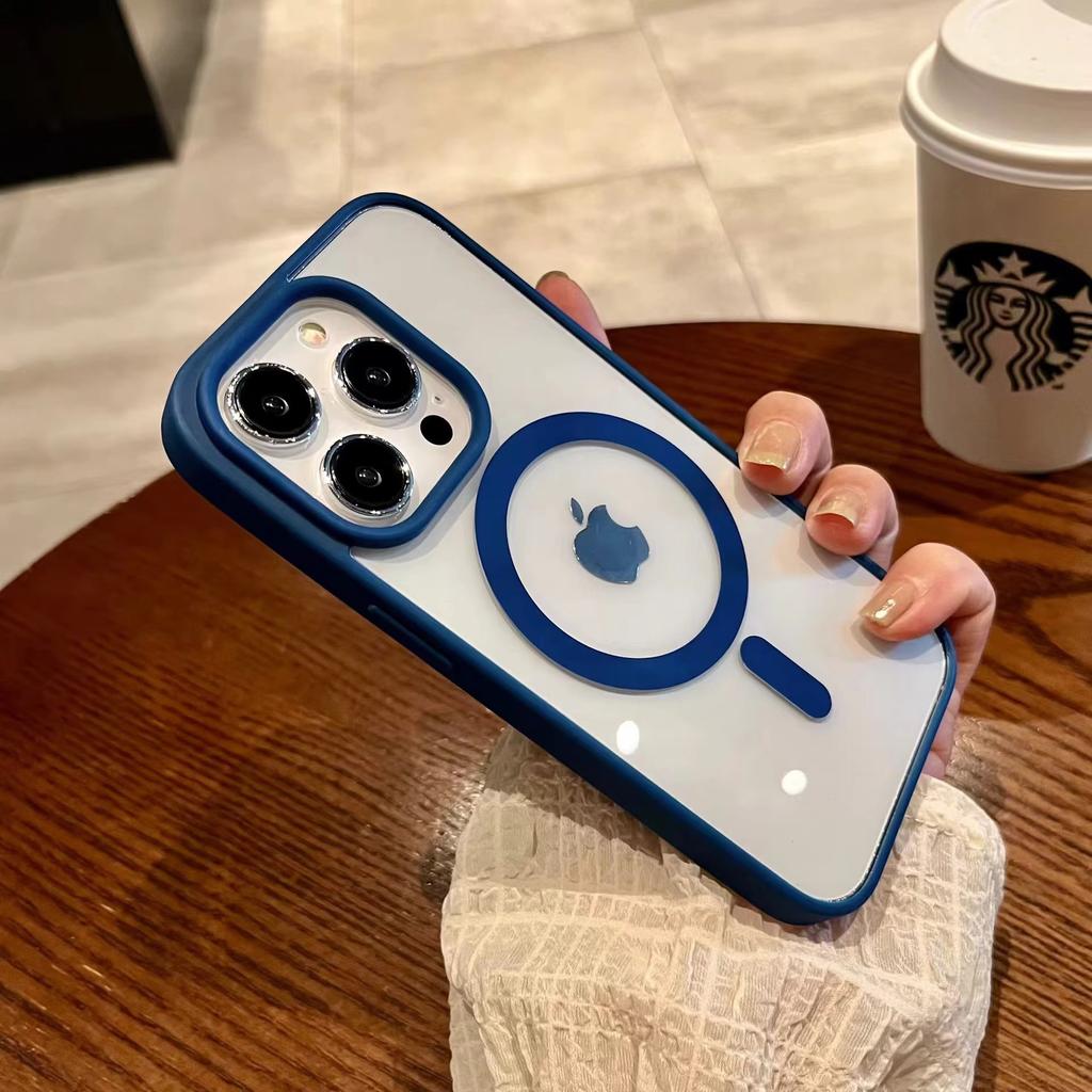 New Compatible with Apple 17 AIR Macaron Magnetic Phone Case iPhone 15 Pro Simple 16 Shockproof Protective Cover
