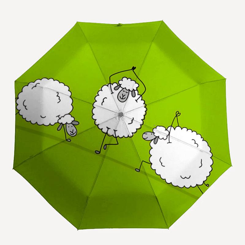 

1pc Sheep Family Umbrella That Opens Closes Automatically Perfect Gift with a Convenient Folding Mechanism 60