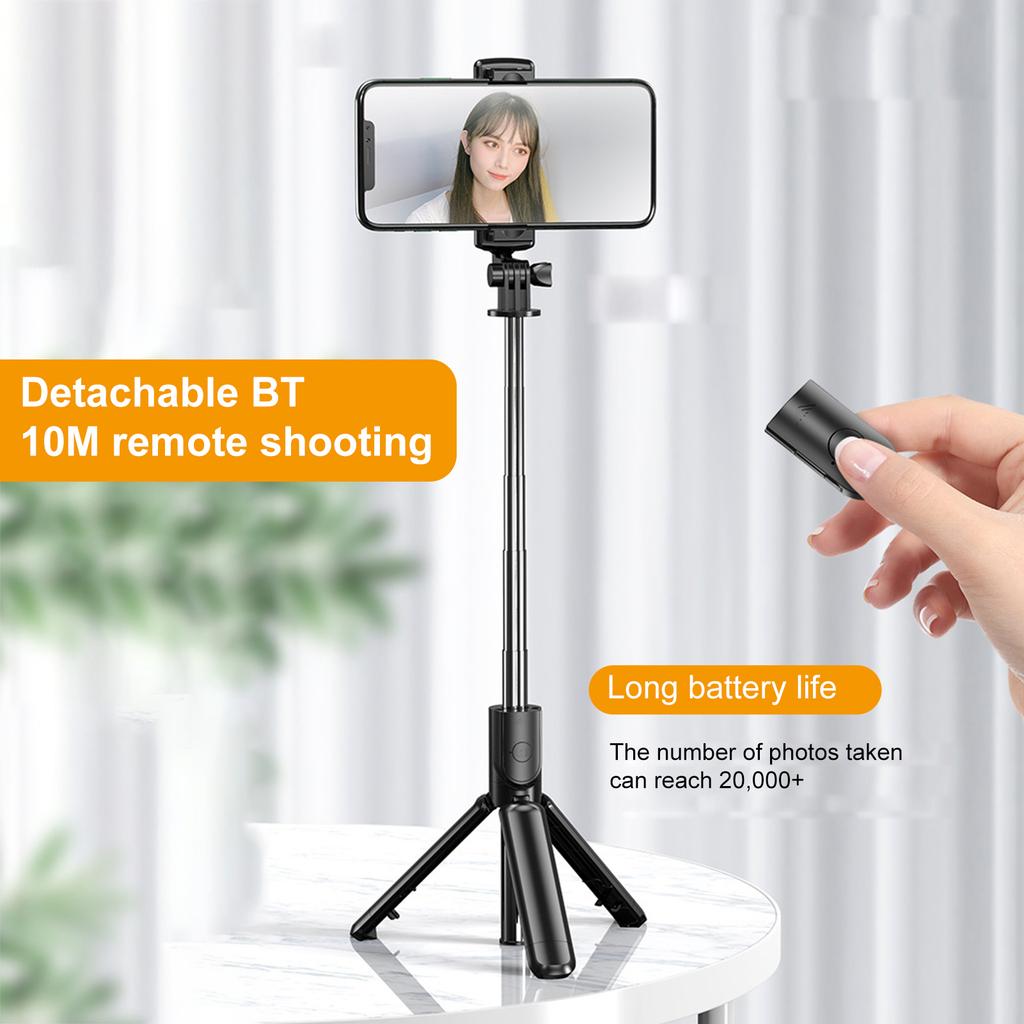 Selfie Stick Tripod Stand with Wireless Remote Compatible with Smartphones   Height Lightweight Portable for Travel