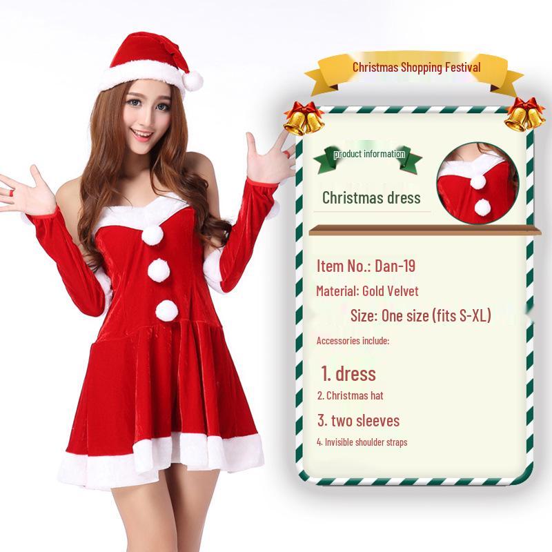 2023 Weihnachtsmann Weihnachtskostüm und Cosplay-Outfit-Set