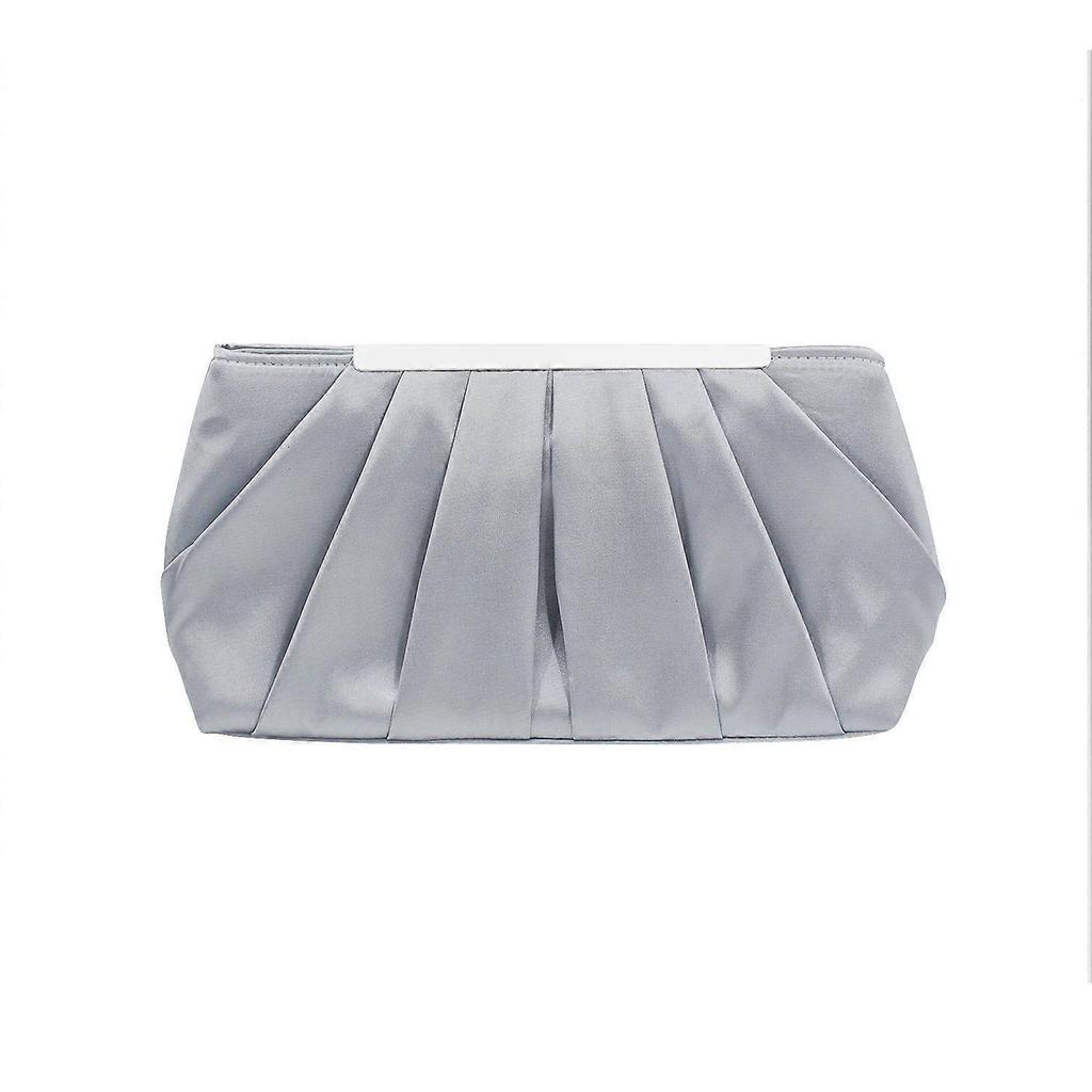 2021 new cross-border European and American pleated satin evening bag factory exclusively for Amazon hot-selling evening bag pink