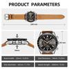 BY BENYAR Chronograph Analog 30M Wasserdicht Lederarmband Quarz Geschenk für Erhältlich in und Schwarz Herrenuhr, Widerstandsfähig, Schlicht, Stilvoll, Beliebt, Formell,