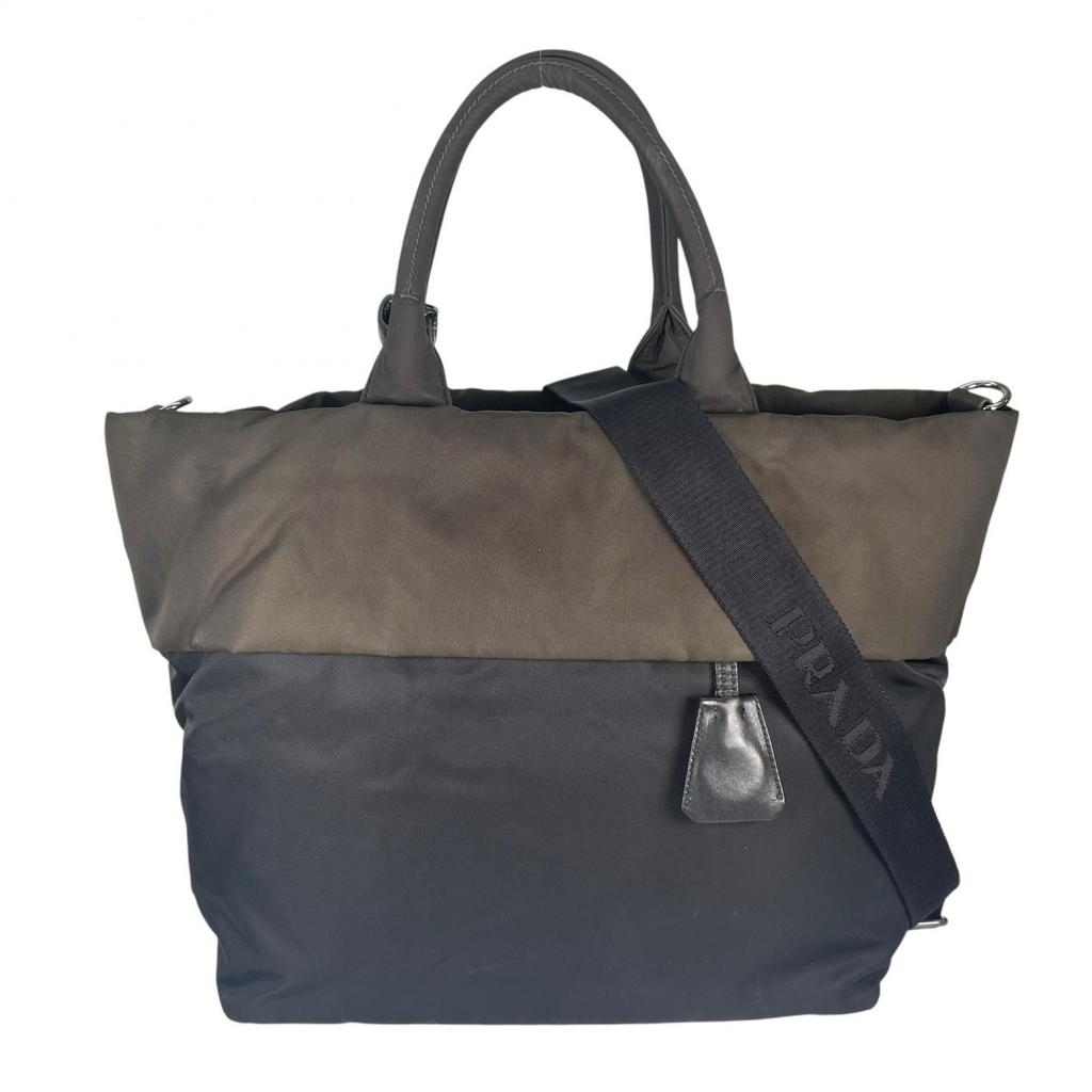 PRADA reversible BN1959 Shoulder Bag khaki Women used