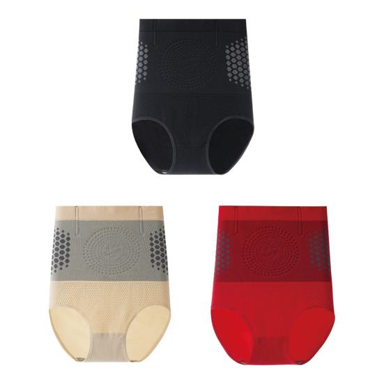 

3Pcs Firm Shaping Shorts High-Waisted Butt-lifting Underwear Pants Seamless Sculpting Micro-Particle Tummy-control Fat-Burn Thermal Yoga XXL 3pcs