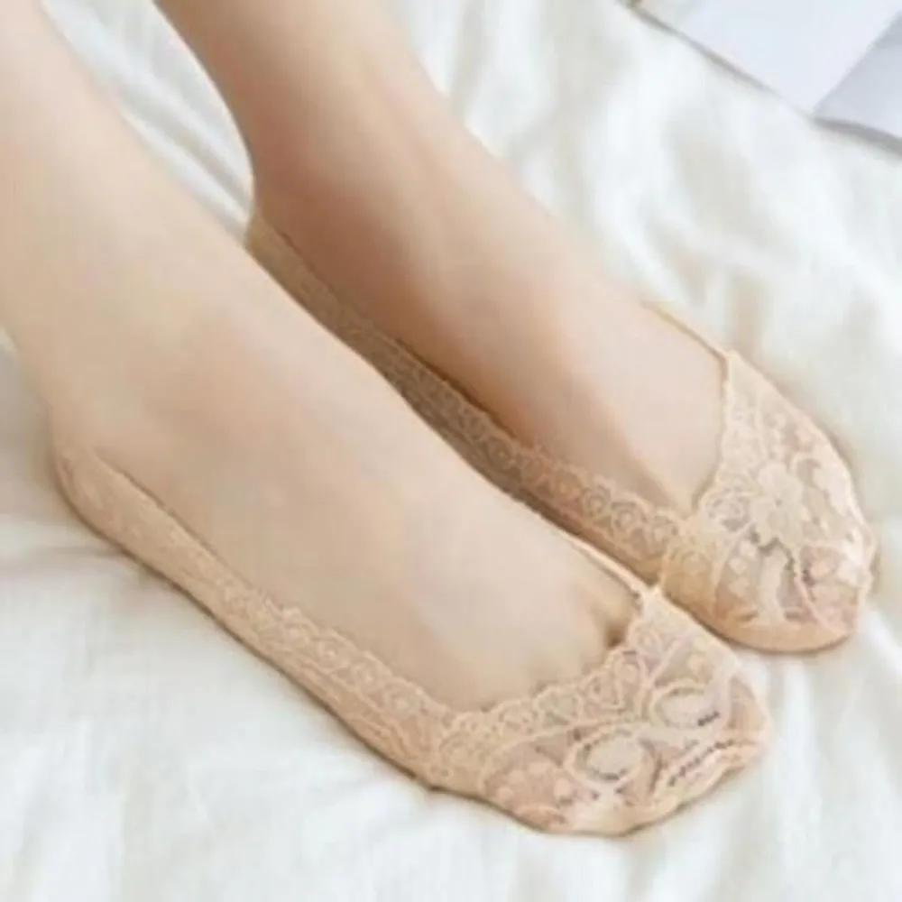 Women's Breathable Lace Silicone Non-Slip Socks