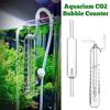 Fish Tank Crystal Glass CO2 Bubble Counter Spiral/Straight Bubble Counter Aquarium Water Plants Fish CO2 Diffuser Accessories