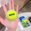 3D Tennis Ball Sport Magnetic Grip Tok Stand Holder Phone Case for iPhone 17 16 14 15 Pro Max Shockproof For Magsafe Back Cover