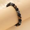 Natürliche schwarze Obsidian-Hämatit-Tigerauge-Perlen-Armbänder für Männer zum magnetischen Gesundheitsschutz für Frauen Seelenschmuck Pulsera Hombre