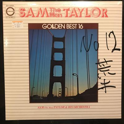 LP Record SAM TAYLOR & HIS ORCHESTRA - Golden Best 16 GX5001 CANYON 1973 Japan Obi Jazz Used