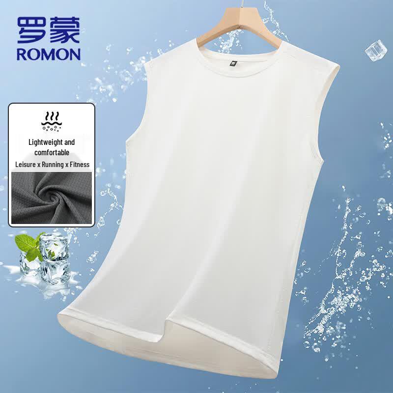 ROMON Men s Ice Silk Quick-Dry Sleeveless T-Shirt XL