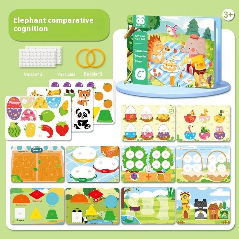 1 Set Yeni Yürüyen Çocuklar Eşleştirme Bulmacaları Oyunu Montessori Meşgul Kitap Çıkartma Sessiz Kitap Çocuklar İçin Erken Eğitici Öğrenme Oyuncakları Hediyeler
