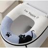 Cat Pattern Toilet Seat Pad Plush Toilet Seat Cover Toilet Seat Cushion  Four Seasons Universal