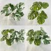 Faux Monstera Leaf 7 Heads Realistic Greenery For Wedding Photography Props