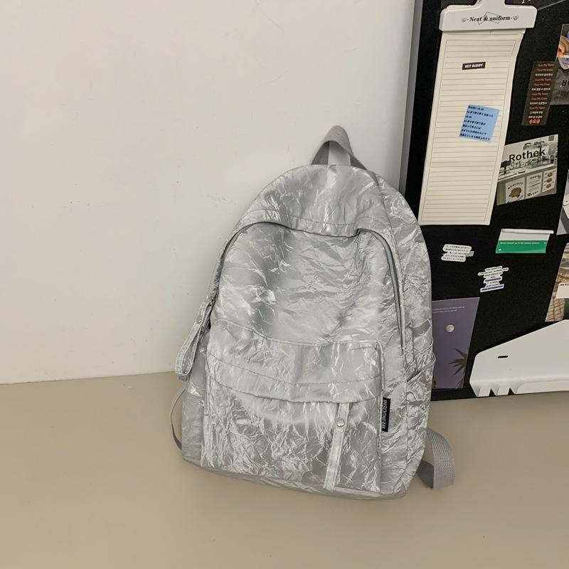 School bag new large-capacity student school bag college style lightweight school bag simple multi-compartment backpack