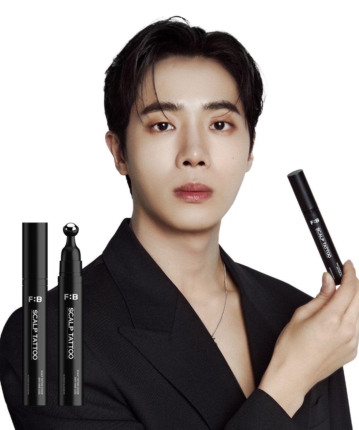 

FORBEAUT Набор для татуажа кожи головы и теней для волос – 2 × 15 г Временные консилеры-стики для линии роста волос и кожи головы (черный)