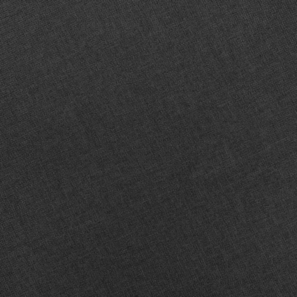 Armchair with Footstool Dark Grey Fabric