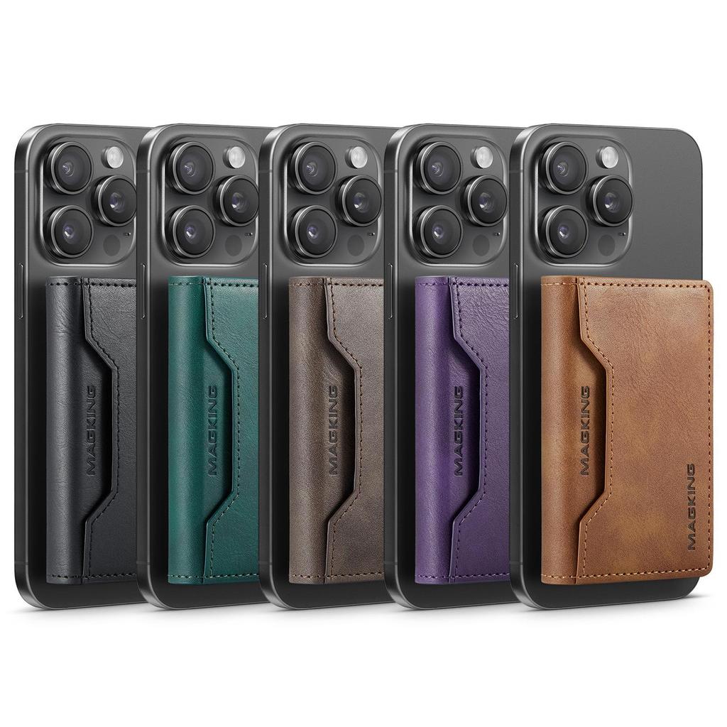 K2 MagSafe Anti-Theft Triple-Fold Magnetic Card Holder for iPhone 16 Pro Max
