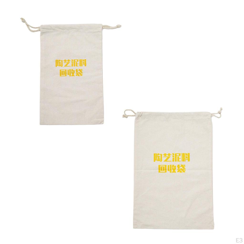 Pottery Clay Storage Sack, Beige Polyester Material