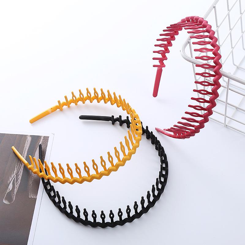 Bandeau Denté Antidérapant pour Femmes Coréennes et Organisateur de Frange