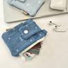 Denim Card Holder Multiple Card Slots ID Card Bank Card Protective Cover Small Coin Purse Wallet Key Organizer