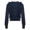 Letter Print Zipper Hoodie For Women Casual Style Short Slim Fit Drawstring Versatile Fashionable Versatile Sports Jacket