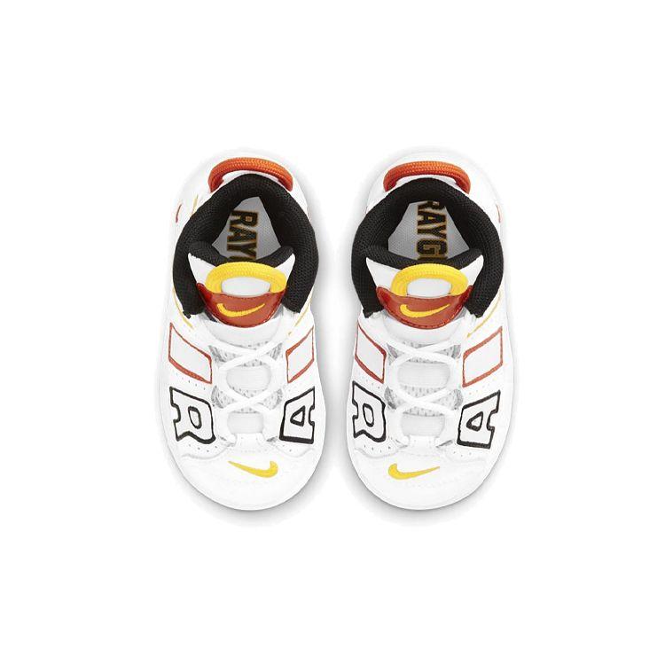Nike Air More Uptempo TD Roswell Raygun Baby Sneakers White Team-Orange Black DD9287-100