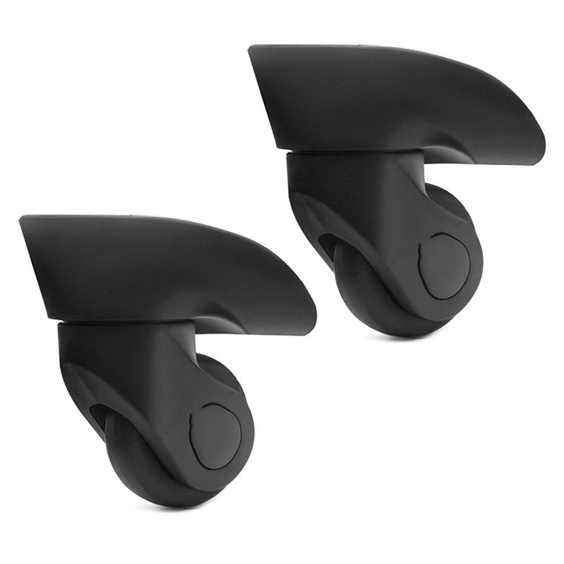 2Pcs Trolley Casters Replacement Heavy Duty Roller Wheel for Luggage Box Suitcase 360 Degree Swivel kit SilentWheel