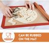 Silicone Baking Mat Flexible Rectangular Odorless Non-Stick Heats-resistant Home Restaurant Bakery Cooking Pad Accessories