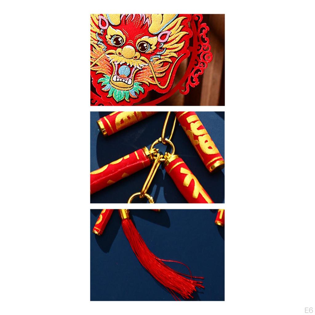 Chinese Year Hanging Decoration Charm Tassel Pendant Traditional Spring Festival Decor for Wall