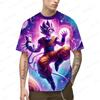 Anime Pánské Streetwear Tričko Dragon ball Goku Super Saiya Oblečení Topy Dětská Trička ve stylu Harajuku 2024 Trend