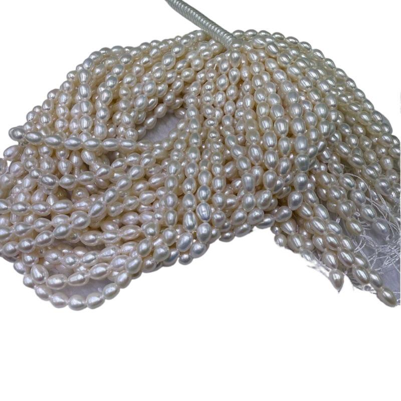 Zhuji Freshwater Rice Pearls: Near Flawless Loose Beads for Handmade DIY