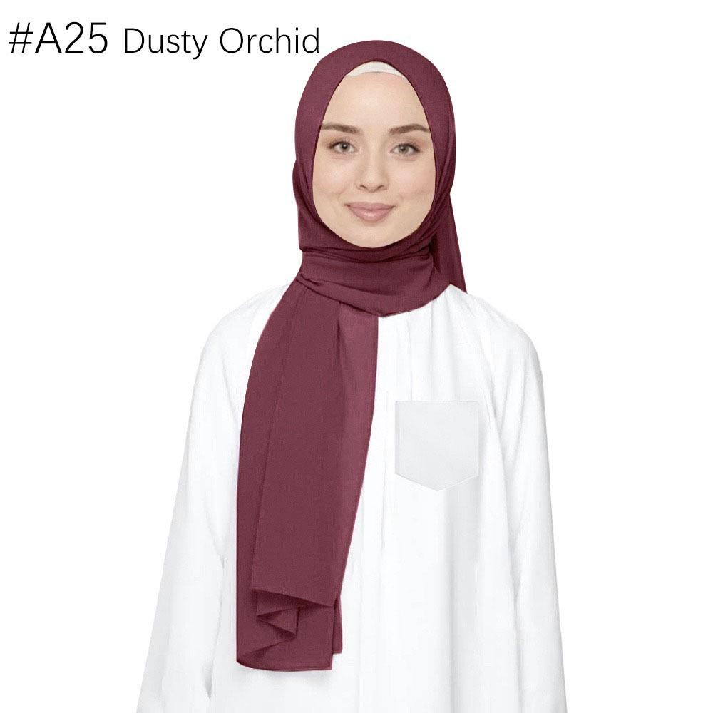 Ethnische Perlen Chiffon Bubble Kopftuch - Malaysia Schalkollektion