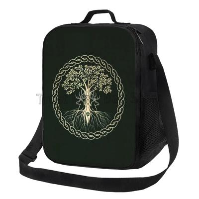 Norse Viking Goddess Wiccan Wicca Pagan Insulated Lunch Bag Reusable Thermal Food Container Cooler Pouch for School Work Picnic