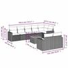 VidaXL Garden Lounge Set with Cushions 9 Pcs, Patio Sofas, Furniture Set, Outdoor Terrace Furniture, Grey 3256544