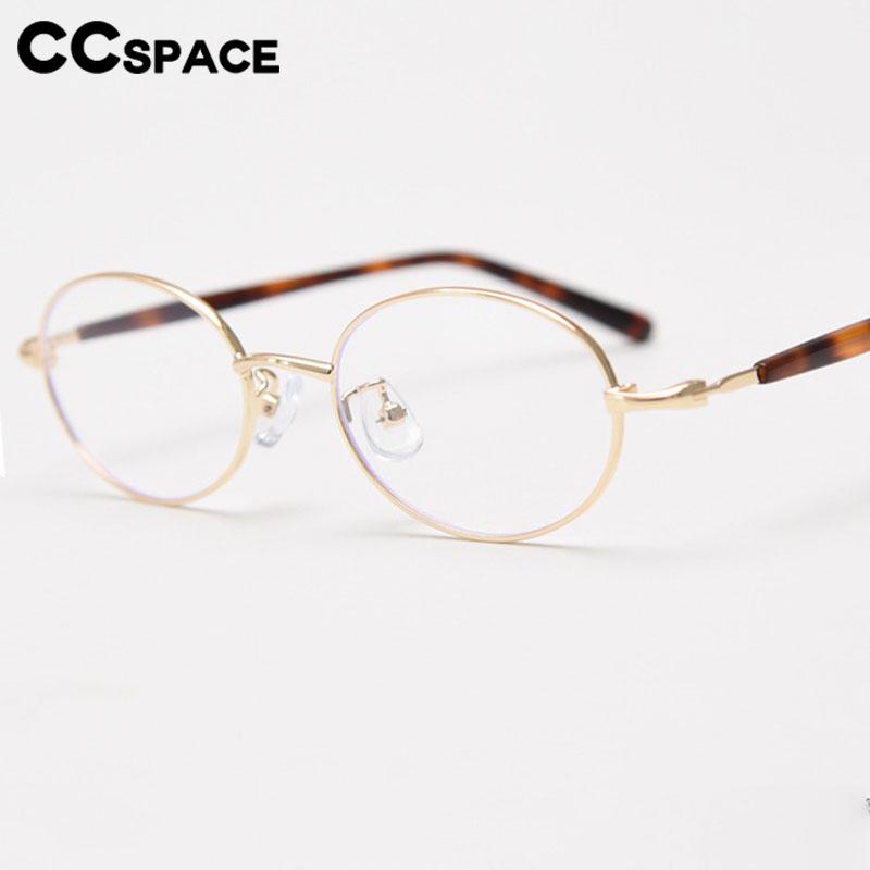 57316 Oval Metal Spectacles Frames Women Vintage Small Size Optical Glasses Frame Myopia Prescription Eyeglass