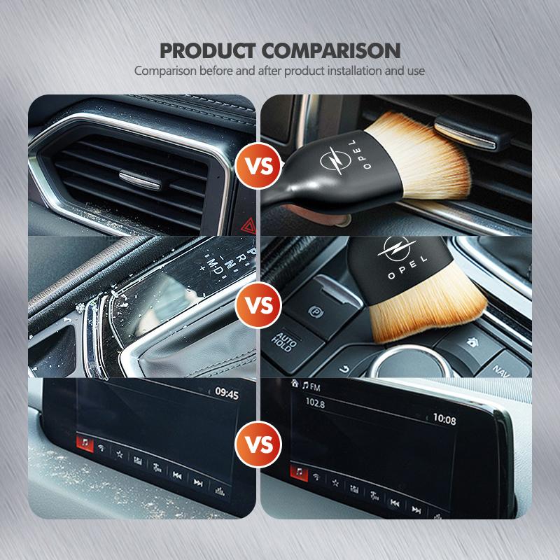 For Opel Car Interior Cleaning Soft Brush Dashboard Outlet Dust Tool Astra G H J K F Corsa D Zafira B Insignia Mokka Regal